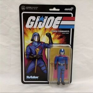 Cobra Commander Cape & Scepter G.I. Joe Super 7 Reaction Figure New In Hand
